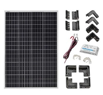 Foto - PÄIKESEPANEELI KOMPLEKT, 160 W