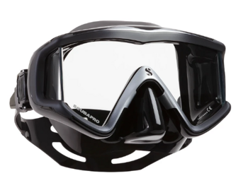 Foto - SUKELDUMISMASK- SCUBAPRO CRYSTAL VU, HÕBE/MUST