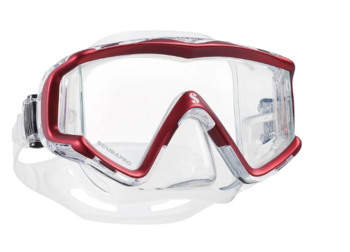 Foto - SUKELDUMISMASK- SCUBAPRO CRYSTAL VU, PUNANE