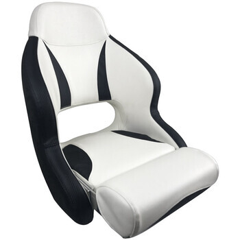 Foto - ESM H52 DELUXE SPORT FLIP UP SEAT - WHITE/CARBON BLACK