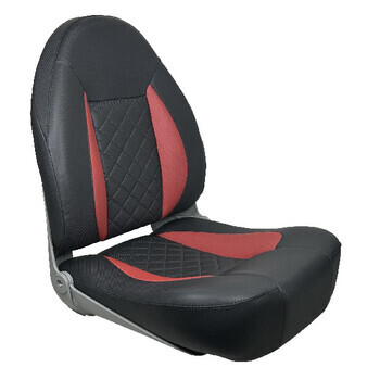 Foto - ESM CP48 FOLDING BOAT CHAIR - BLACK/BROWNISH RED