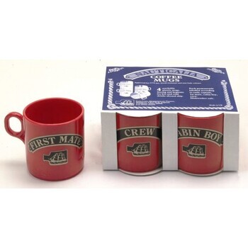 Foto - MUGS SET- STACKABLE, RED, 4 x 245 ml