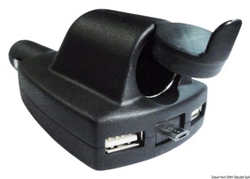 Foto - USB POWER SOCKET with PLUG, QUADRUPLE