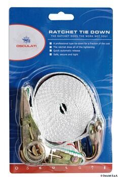 Foto - FASTENING STRAP WITH HOOKS AND RATCHET, 400 mm