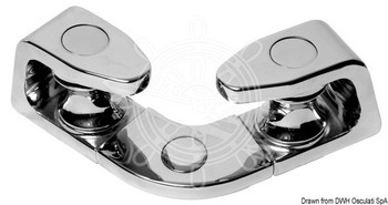 Foto - FAIRLEAD WITH ROLLERS, ANGLE 120°, S/S
