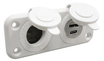 Foto - PISTIKUPESA SIGARETISÜÜTAJALE USB-le ja USB-C-le, VALGE