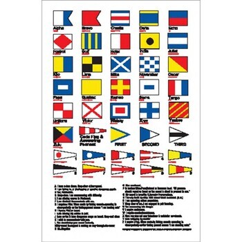 Foto - BOAT STICKER - CODE FLAGS, 105 x 160 mm