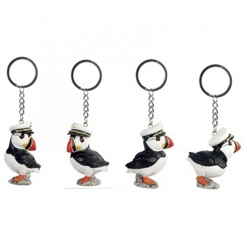 Foto - KEYRINGS - PUFFIN CAPTAIN, 4 ASSORTED
