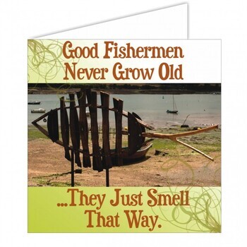 Foto - NAUTICAL GREETING CARD- GOOD FISHERMEN..