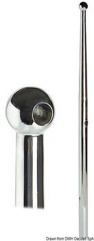 Foto - STANCHION FOR FEMALE BASE, 620 mm, 25 mm, S/S