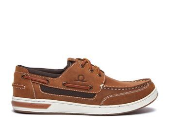 Foto - DECK SHOES- CHATHAM BUTON G2, RED/BROWN, no.46