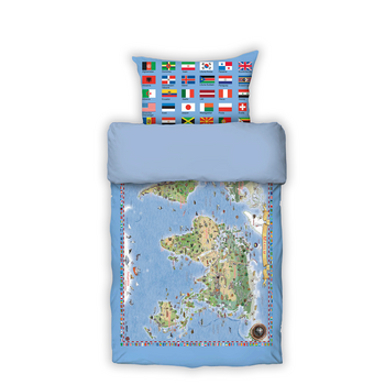 Foto - BED LINEN- WORLD MAP